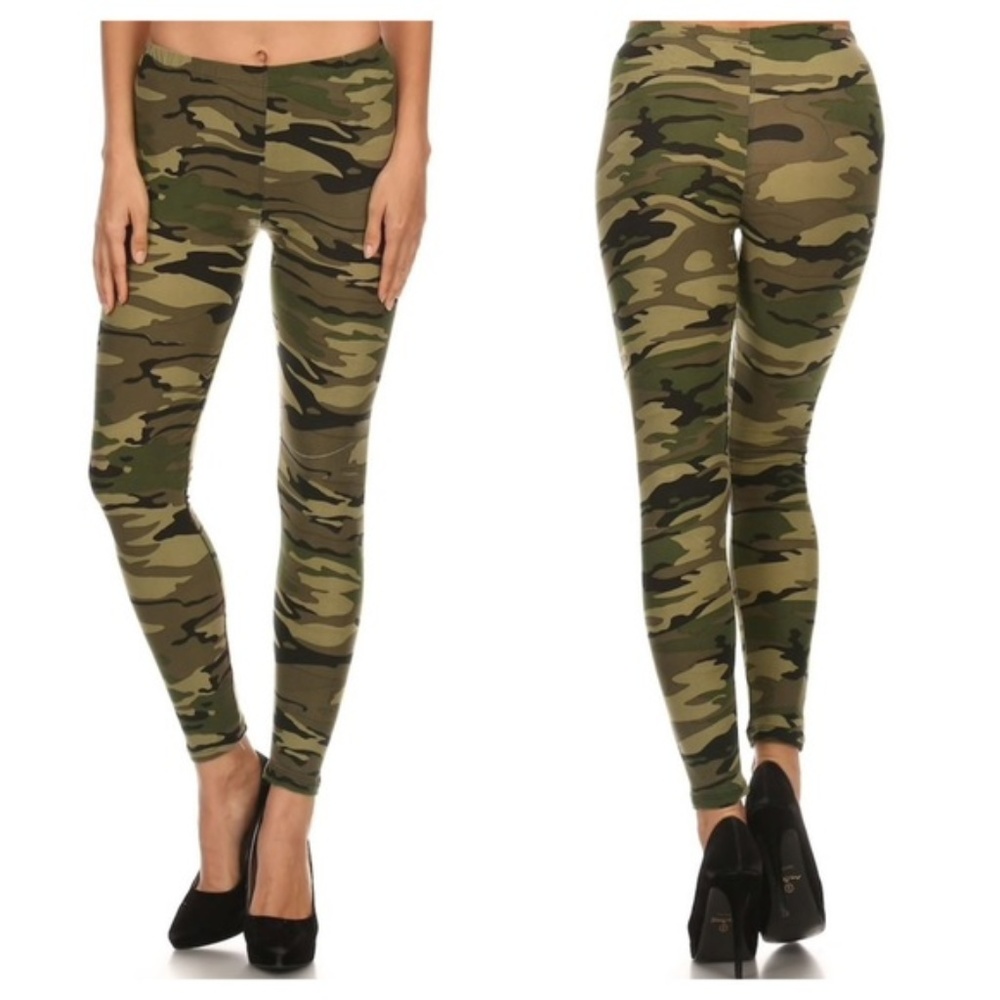 Camo Print Leggings for Women